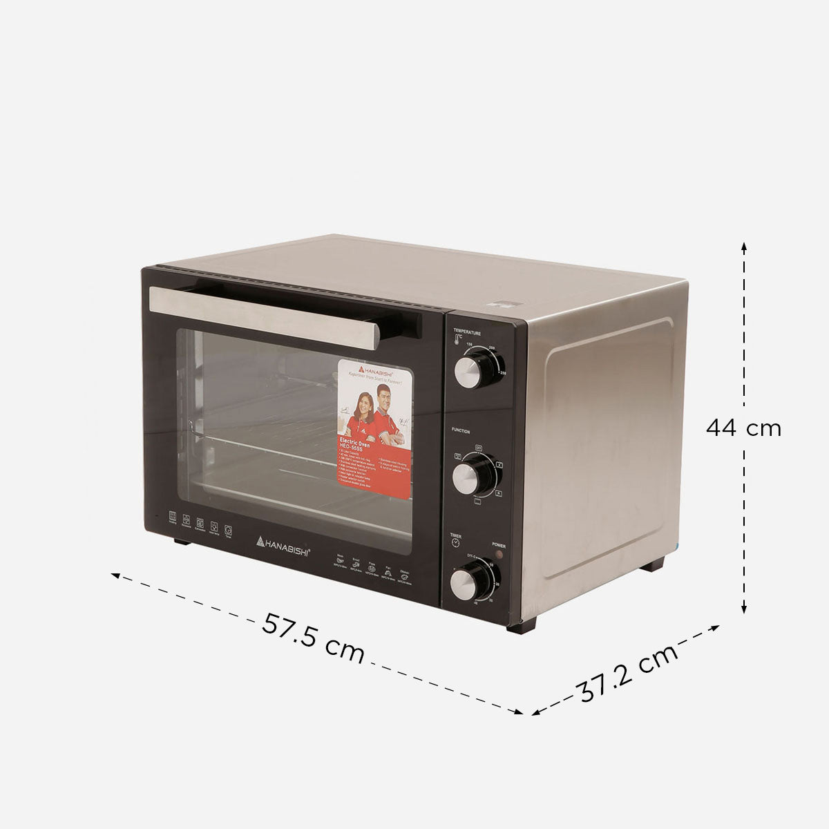 Hanabishi Electric Oven with Rotisserie and Convection - 55L