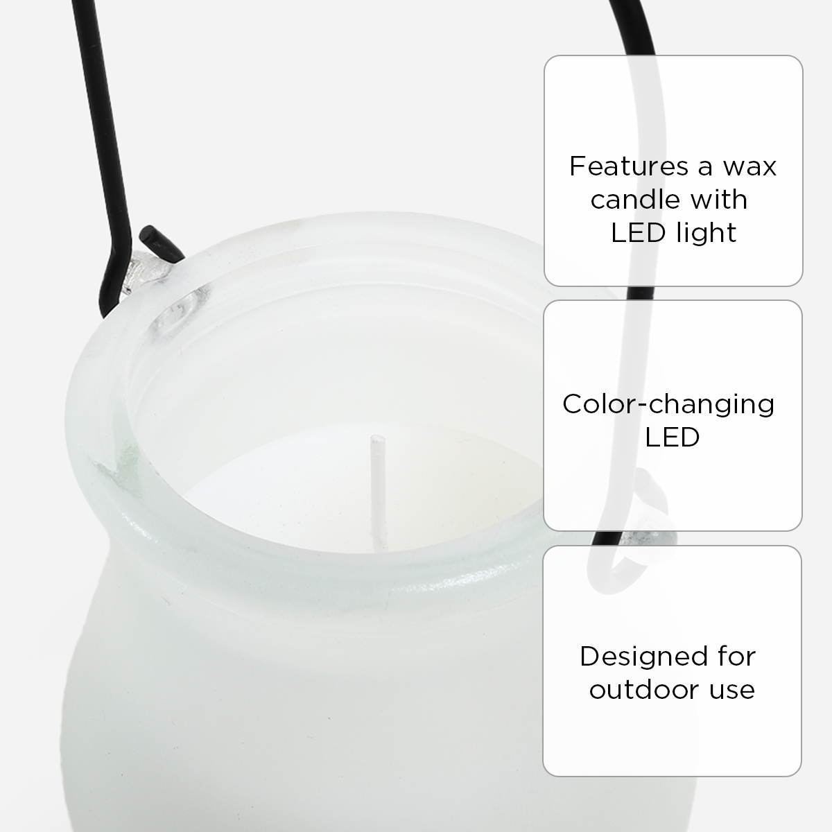 Hosh Color Changing Citronella Candle with Led Lights