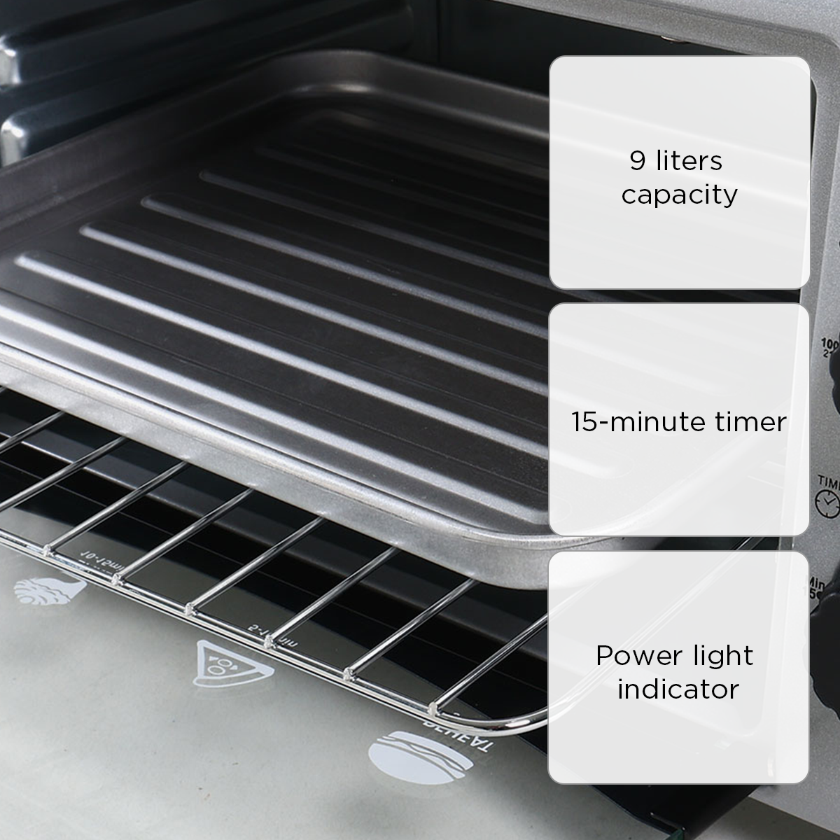 Imarflex Oven Toaster (Black) - 9L