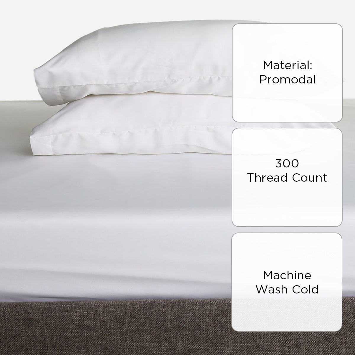 Family Home Naturel 3-Piece Bedsheet Set (White) - Queen
