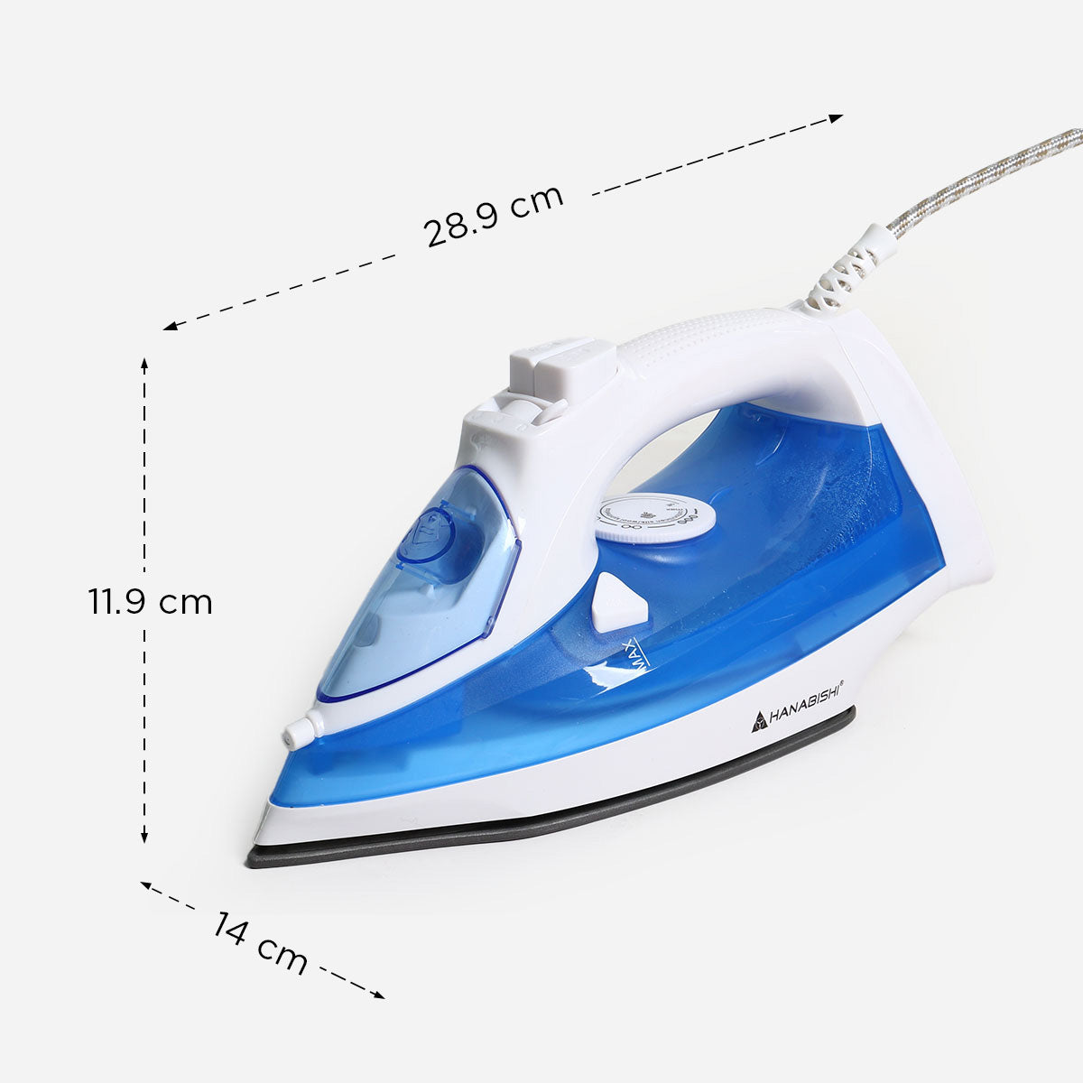 Hanabishi Steam Flat Iron - Blue