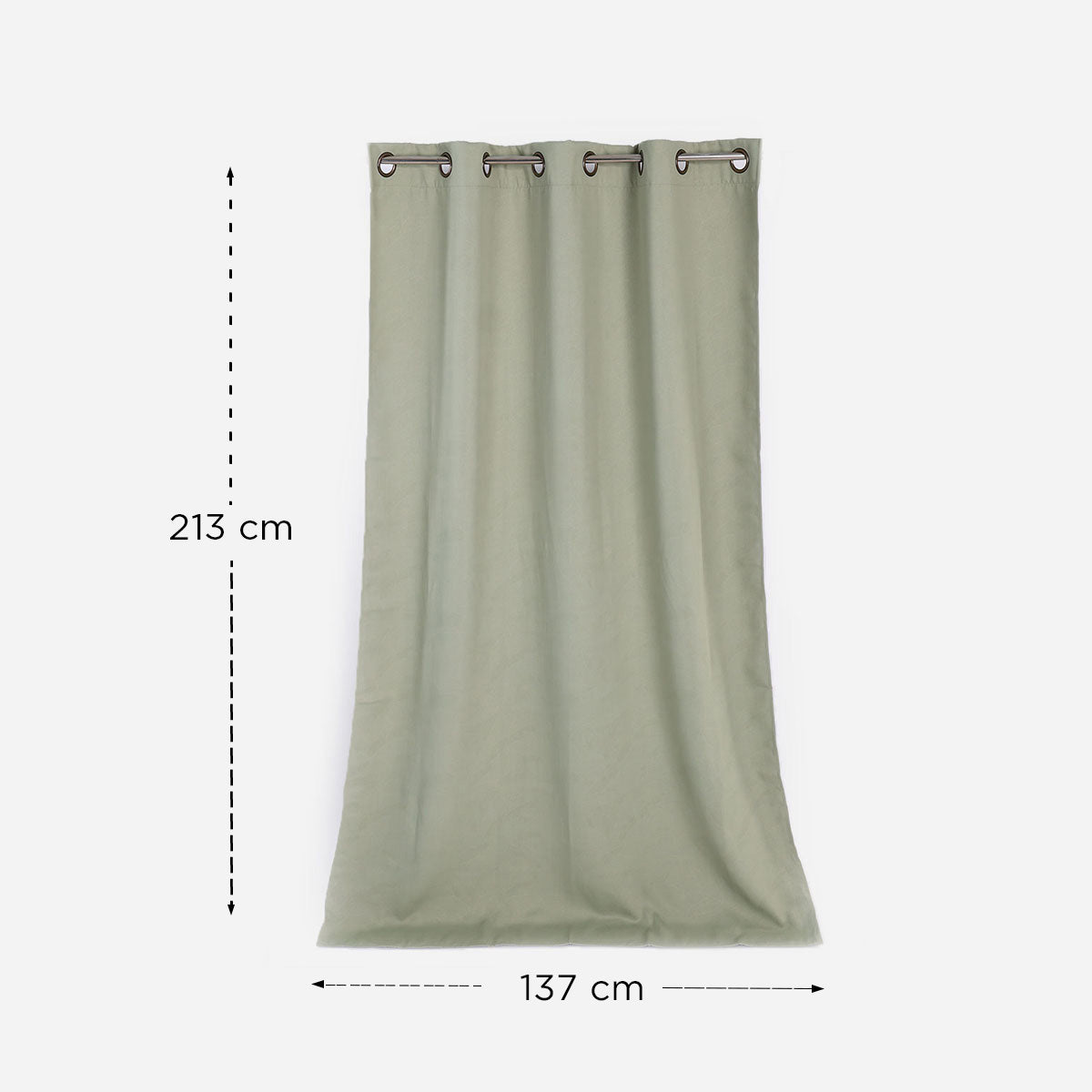 Hosh Full Blackout Window Curtain - Green