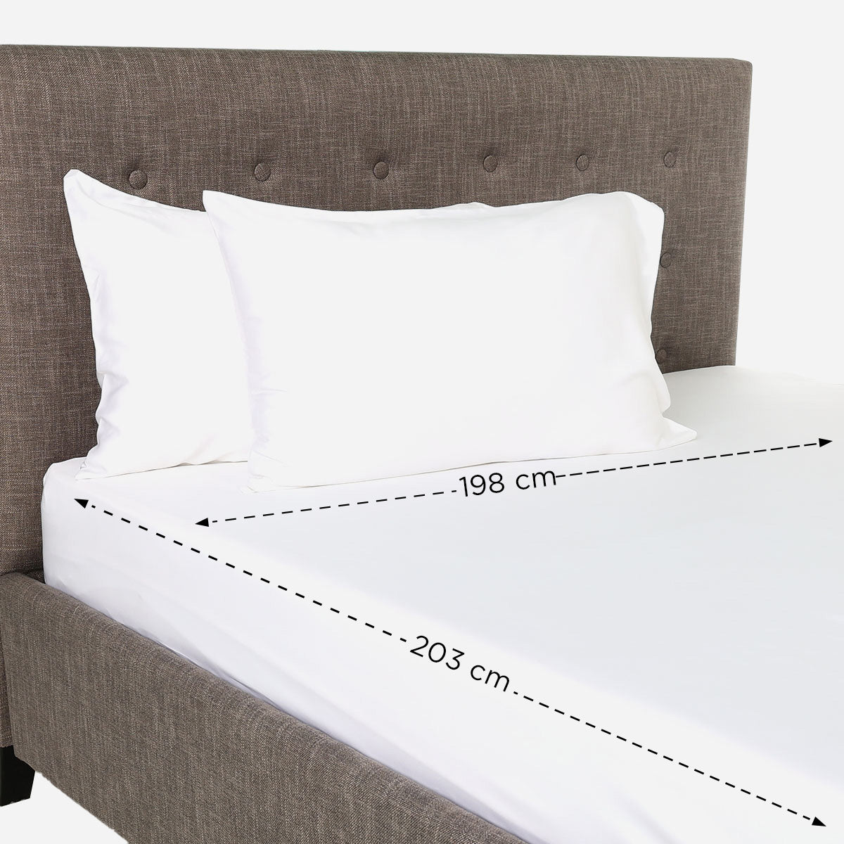 Family Home Naturel 3-Piece Bedsheet Set (White) - King