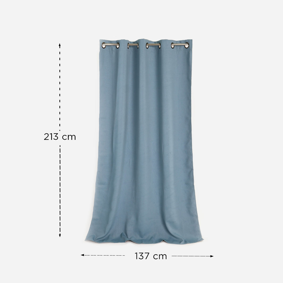 Hosh Full Blackout Window Curtain - Blue