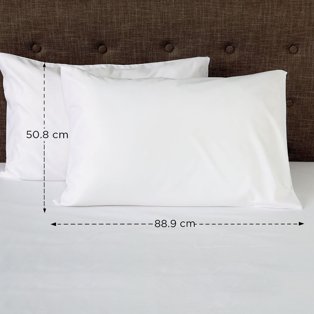 Royal Linen Silk Alternate Collection Pillowcase (White) - King