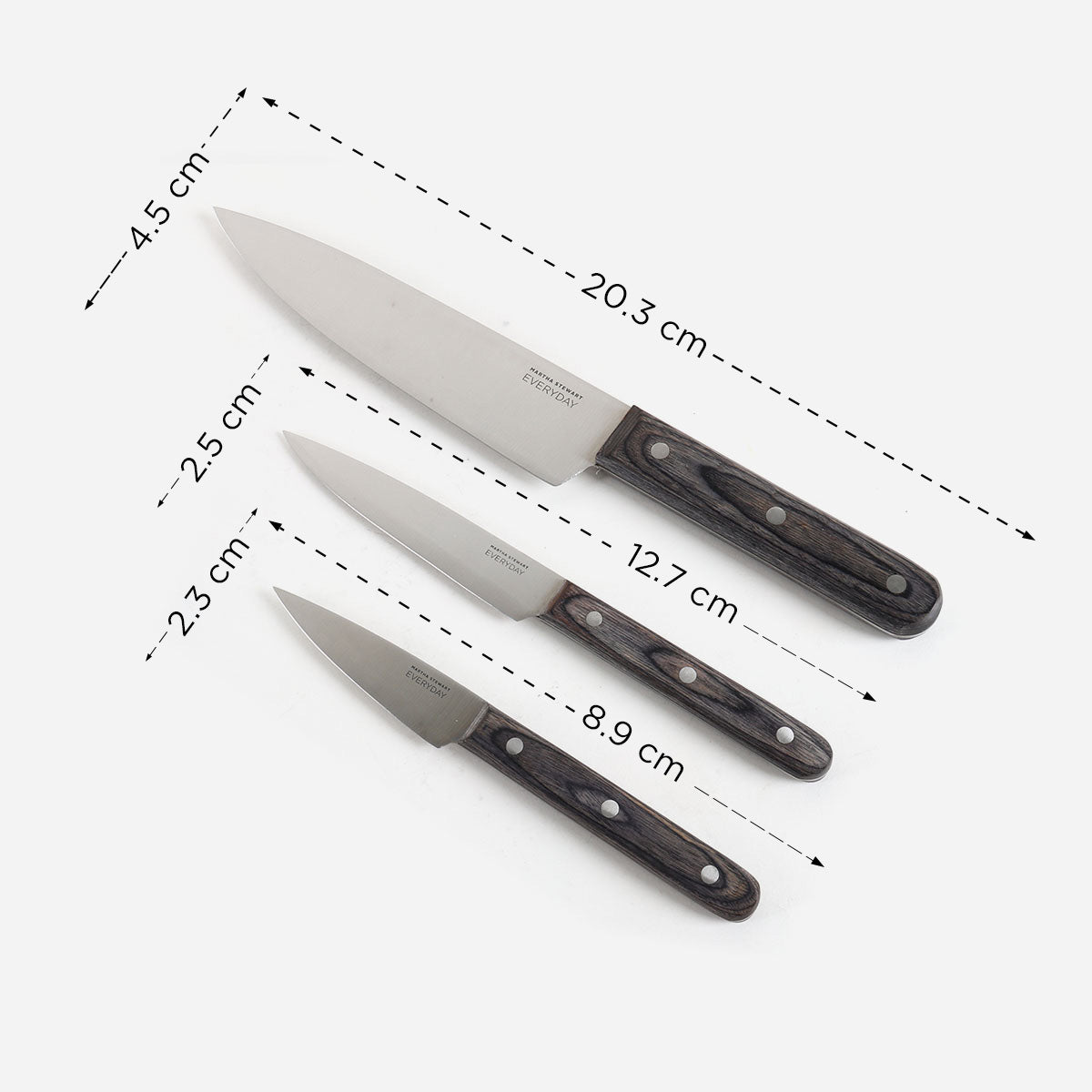 Martha Stewart Set of 3 Bramfield Cutlery Knife