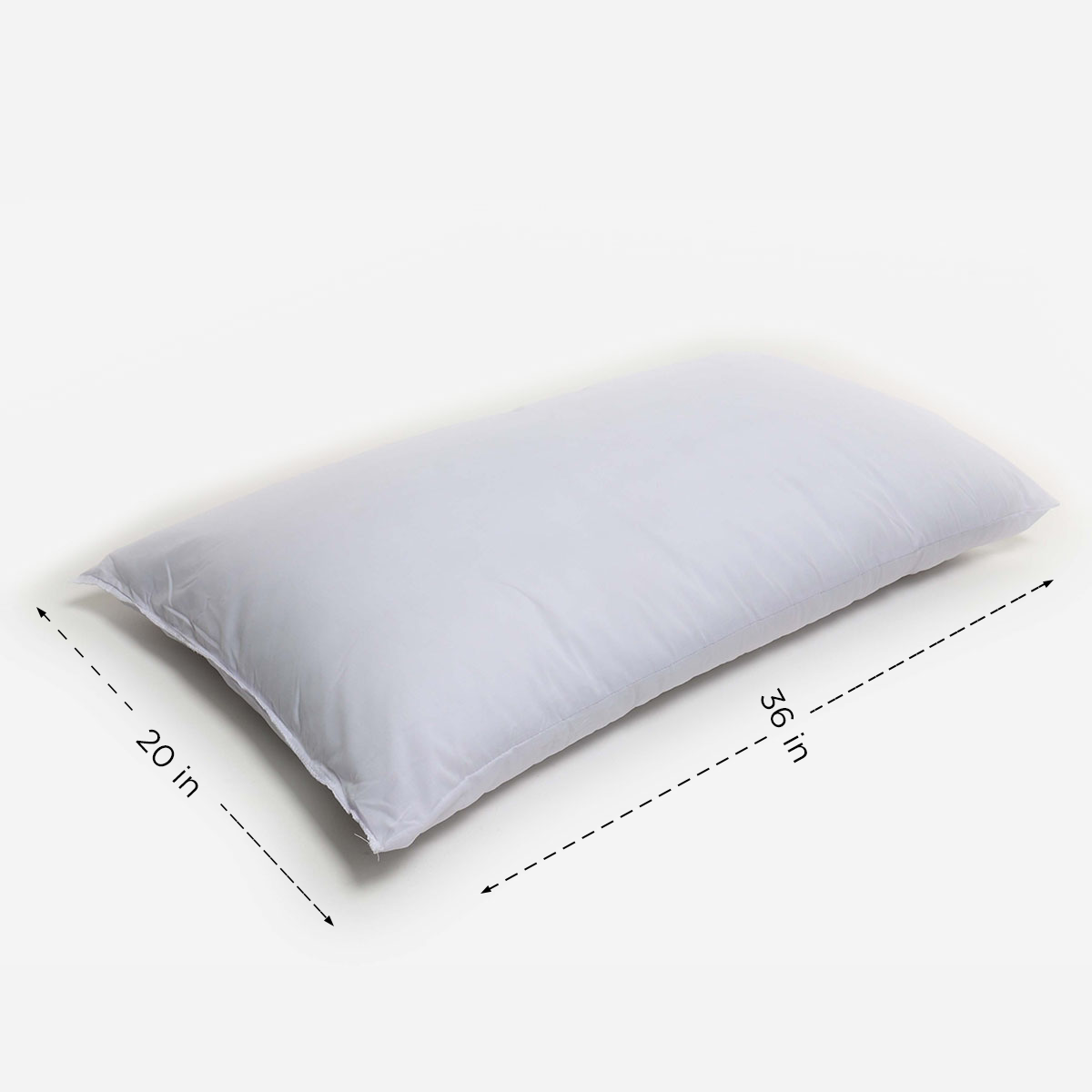 Serene Bed Pillow (White) - 20x36in