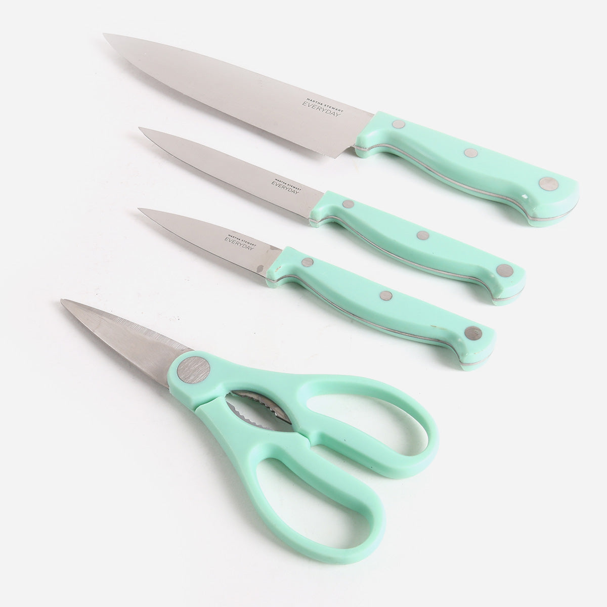 Martha Stewart Set of 4 Keswick Cutlery Set - Teal