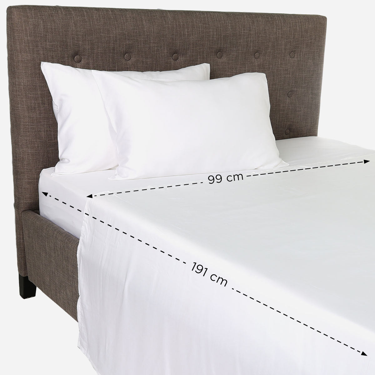 Family Home Naturel 4-Piece Bedsheet Set (White) - Twin
